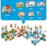 LEGO 71417 Super Mario Fliprus Snow Adventure Expansion Set, Toy for Kids to Combine with Starter Course, with Freezie and Baby Penguin Figures