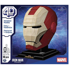 4D Build Marvel Iron Man 3D Puzzle Model Kit with Stand 96 Pcs Construction Set Toy