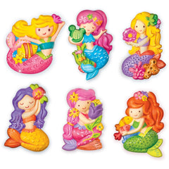 4M - Mould & Paint Mermaid - Make 6 Magnets - Arts & Crafts