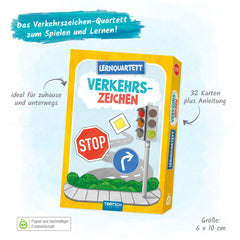 Trötsch Verlag - Kartenspiele - Lernquartett Verkehrszeichen - Verkehrssicherheit - 3+ Jahre