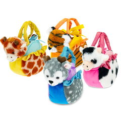 Teorema - Plush Animal Carrier Bag Assortment - Stuffed Animals