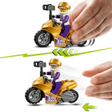 LEGO 60309 City Stuntz Selfie Stunt Bike Show Set with Flywheel-Powered Toy Motorbike with Selfie Stick, for Kids 5 Years Old