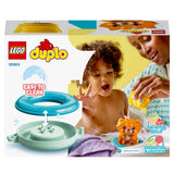 LEGO 10964 DUPLO Bath Time Fun: Floating Red Panda Bath Toy for Babies and Toddlers Aged 1.5 Years Old, Baby Bathtub Water Toys