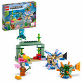 LEGO 21180 Minecraft The Guardian Battle Set, Coral Fish Toy, Gift for Kids Age 8 with Mobs Figures