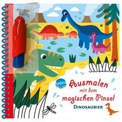 ARENA - Pinceau Magique à Peindre Thème Dinosaure - Livres - Édition Allemande