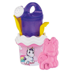 Androni - Unicorn Backpack Beach Set 6 Pcs - Sand and Water Play Kit with Bucket and Sprinkler - Age +10M - Beach & Sand Toys