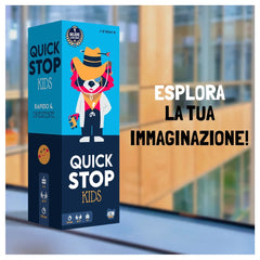 Asmodee - Quickstop Kids - Card Games - Age +7 - Family Fun - STR0834 - Italian Edition