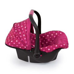 BAYER DESIGN - Doll Deluxe Car Seat with Canopy Pink - Dolls Playsets Toy Figures
