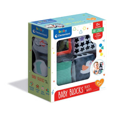 Baby Clementoni - Black & White Soft Activity Blocks Baby Activity Toys