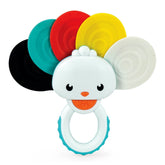 Baby Clementoni - Rainbow Peacock Rattle