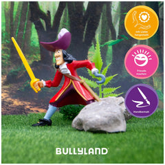 Bullyland - Disney - Figurine de Capitaine Crochet 10 cm - Aventures de Peter Pan - Figurines d'action et de jouets