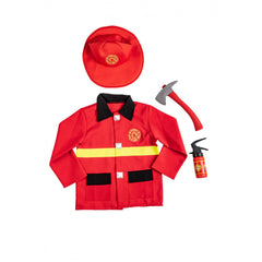 Carnival Toys - Firefighter Role Play Set With Jacket Hat Fire Extinguisher And Axe - Pretend Professions And Role Playing
