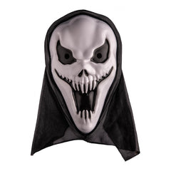 Carnival Toys - Ghost Plastic Mask With Hood For Halloween Fun And Imaginative Play - Pretend Professions And Role Playing