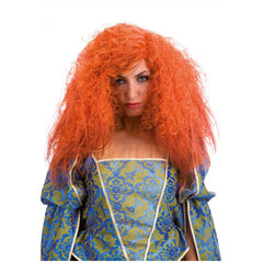 Carnival Toys - Long Curly Orange Wig For Fun Dress Up And Imaginative Play - Pretend Professions And Role Playing