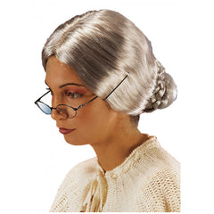 Carnival Toys - Old Lady Wig With White Hair For Fun Dress Up And Role Play - Pretend Professions And Role Playing