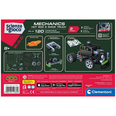 Clementoni Scienza E Gioco Build - Mechanics Build 2 Models - Hot Rod And Race Truck Construction Set Toys