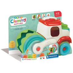 Clementoni - Soft-Clemmy-Touch-and-Play-Sensory-Road-Roller-Baby-Activity-Toys