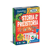 Clementoni - Testa A Testa Card Games Storia E Preistoria - Italian Edition