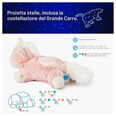 Cloud-B - Calming Nightlight Star Projector Plush - Dream Buddies Ella Unicorn - Stuffed Animals Age +0M - CDB7472-UC