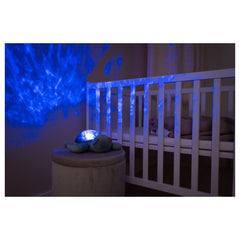 Cloud-B - Projector Nightlight with White Noise Soothing Sounds - Tranquil Turtle Rechargeable Green - Stuffed Animals Age +0M - CDB9001-GR