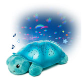 Cloud-B - Star Projector Nightlight with Soothing Sounds - Twinkling Twilight Turtle Teal - Stuffed Animals Age +0M - CDB7323-T2