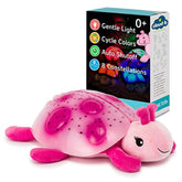 Cloud-B - Twilight Buddies Calming Nightlight Star Projector - Ladybug Pink - Stuffed Animals Age +0M - CDB7353-PK