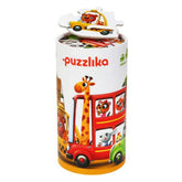 Cubika - 5 Puzzles in 1 - Puzzlika Vehicles - Puzzles Age: +2 - CBK13784