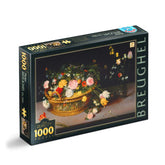 D-Toys - Bruegel the Elder Flowers in a Basket and a Vase - Puzzle 1000 Pcs. Age +14 - DTS75833