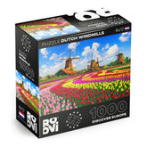 D-Toys - Dutch Windmills, Netherlands - Puzzle 1000 Pcs. Age +14 - DTS79916