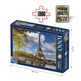 D-Toys - Eiffel Tower, Paris, France - Puzzle 1000 Pcs. Age +14 - DTS74805
