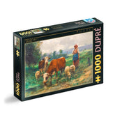 D-Toys - Julien Dupré The Shepherdess with her Flock - Puzzle 1000 Pcs. Age +14 - DTS74164