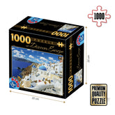 D-Toys - Santorini, Greece - Puzzle 1000 Pcs. Age +14 - DTS74874