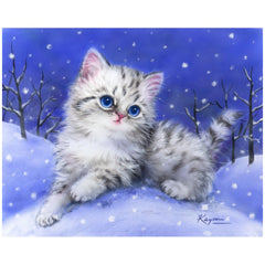 DIAMOND DOTZ - Kitten In The Snow - Kunst & Ambachten