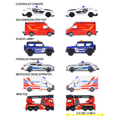 DICKIE - Play Vehicles - Majorette Rescue 3-Piece Set - Metal - 3 Yrs - Gift