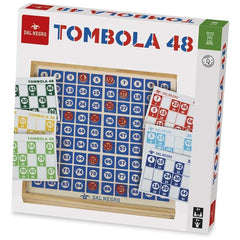 Dal Negro - Wooden Tombola 48 Cards Board Games Set