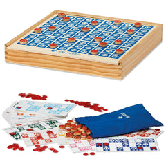 Dal Negro - Wooden Tombola 48 Cards Board Games Set