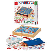 Dal Negro - Wooden Tombola 48 Cards Board Games Set