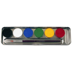 EULENSPIEGEL - Metal Palette with 6 Colors and Professional Brush - Makeup