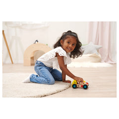 Eichhorn Construct - Mini Racing Car Construction Set for Kids Ages 3 Years+ - 28-Piece FSC-Certified Wooden Engineering Toy with Moving Wheels and Interlocking Fasteners