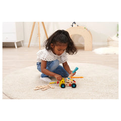 Eichhorn Construct - Mini Racing Car Construction Set for Kids Ages 3 Years+ - 28-Piece FSC-Certified Wooden Engineering Toy with Moving Wheels and Interlocking Fasteners