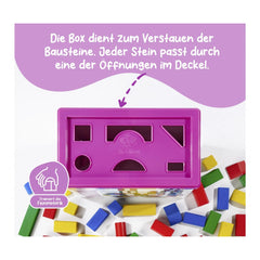 Eichhorn - Bunte Holzbausteine - 100 Stück - Sortier- und Stapelspielzeug - Sortier- und Stapelspielzeug