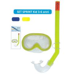 Escubia - Set Sprint Kid Allergy Free Pvc Diving Mask Age: 3 - 6