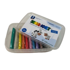 Feuchtmann - Basic Modelling Dough 10 X 40 Gr Colors In Trasparent Box - Clay & Modeling Dough