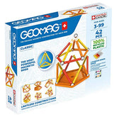 Geomag - Classic Green Line Magnetic Construction Toy - 100% Recycled Plastic Building Blocks Set - 42 Pcs - Age +3 Construction Set Toys - GMG271