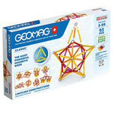 Geomag - Classic Green Line Magnetic Construction Toy - 100% Recycled Plastic Building Blocks Set - 93 Pcs - Age +3 Construction Set Toys - GMG273