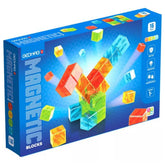 Geomag - Magicube Shapes Blocks Gems Magnetic Construction Toy - 100% Recycled Plastic Building Blocks Set - 16 Pcs - Age +1 Construction Set Toys - GMG347