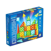 Geomag - Magnetic Tiles Gems Magnetic Construction Toy - 100% Recycled Plastic Building Blocks Set - 32 Pcs - Age +3 Construction Set Toys - GMG4101