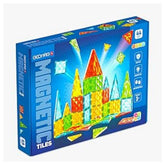 Geomag - Magnetic Tiles Gems Magnetic Construction Toy - 100% Recycled Plastic Building Blocks Set - 64 Pcs - Age +3 Construction Set Toys - GMG4102