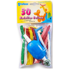 Globo - 30 Modeling Balloons With Pump And Instructions