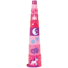 Gowi - Pyramid Princess - 9 Pieces - Sorting & Stacking Toys